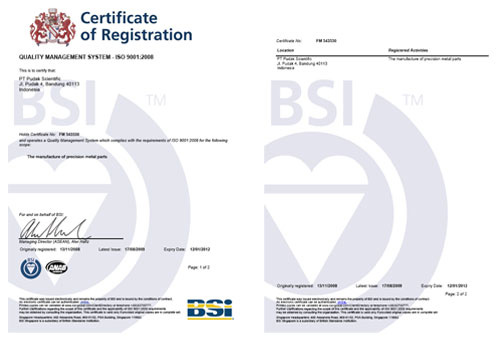Pudak - BSI Certification